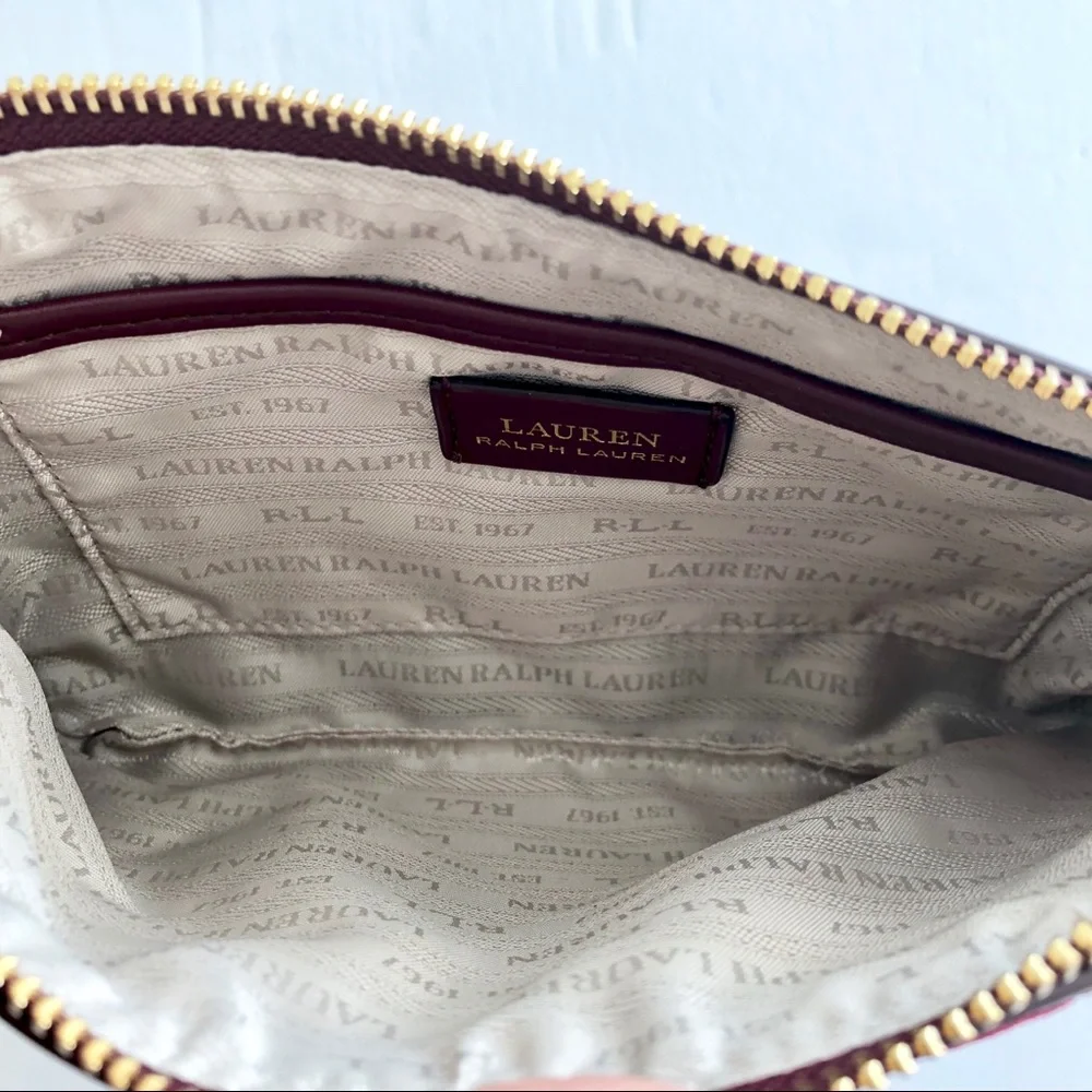 Lauren Ralph Lauren velvet wristlet